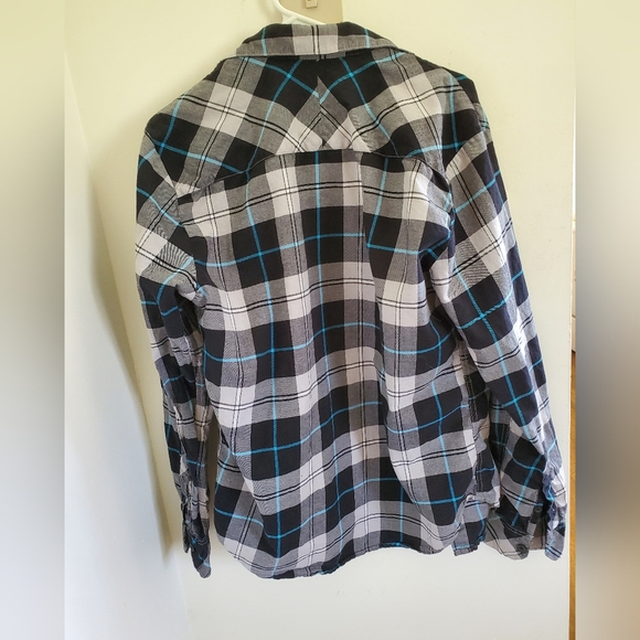 Aeropostale button-down checkered shirt MEDIUM - Picture 2 of 4